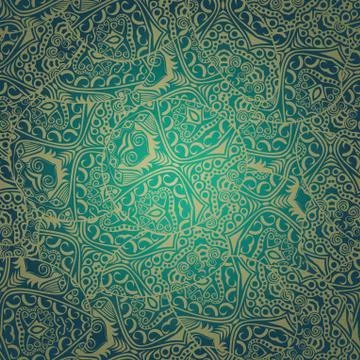 Seamless abstract hand-drawn waves pattern, wavy background. seamless pattern Illustrazione stock