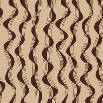Seamless abstract hand-drawn waves pattern, wavy background. seamless pattern 스톡 일러스트