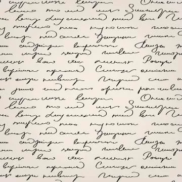 Seamless abstract handwritten text pattern Stock Illustration