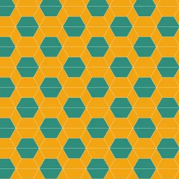 Seamless abstract hexagonal tiles pattern background Stock Illustration