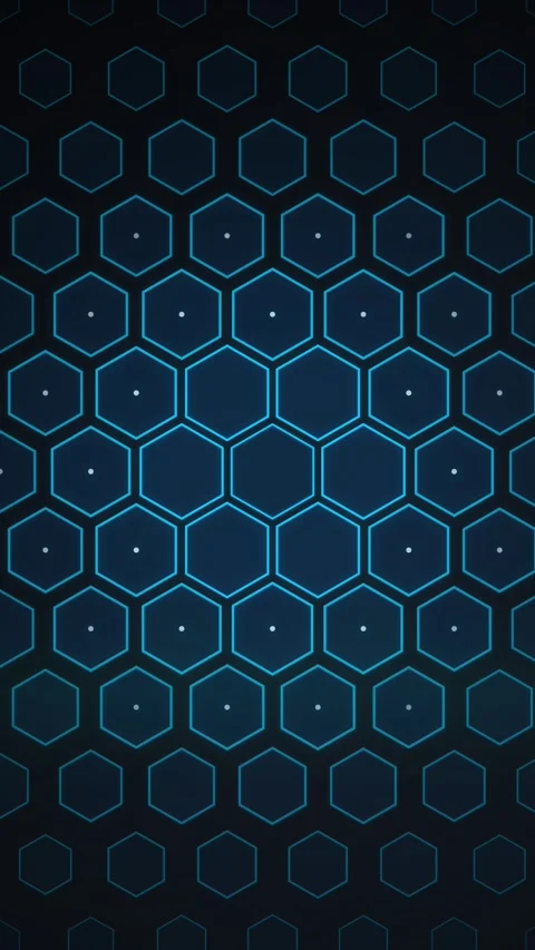 Seamless abstract honeycomb hexagonal digital background texture for modern.. Stock Footage 344940542