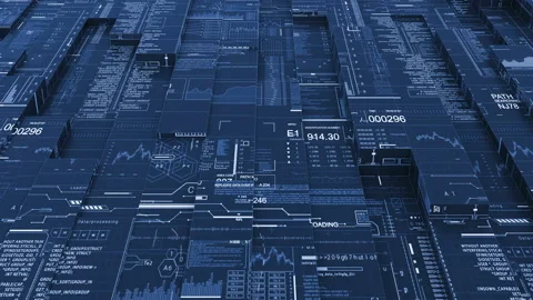 Seamless Abstract HUD. Video stock 102798266