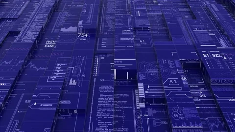 Seamless Abstract HUD. Stock Footage 102798460