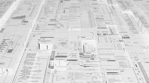 Seamless Abstract HUD. Stock Footage 102798597