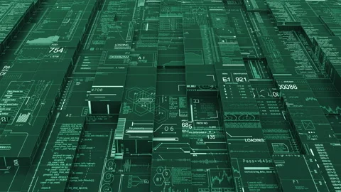 Seamless Abstract HUD. Video stock 102799067