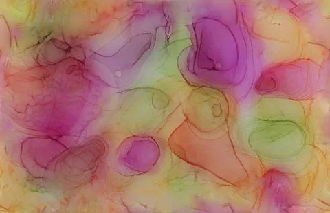 Seamless abstract illustration based on alcohol ink and acrylic paint Stock Illustration