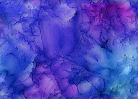 Seamless abstract illustration based on alcohol ink and acrylic paint Stock Illustration