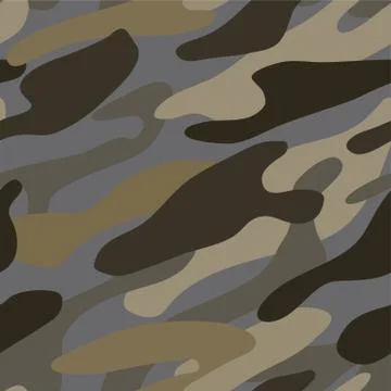 Seamless abstract khaki color pattern Stock Illustration