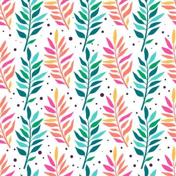 Seamless abstract leaves Stock-Illustration