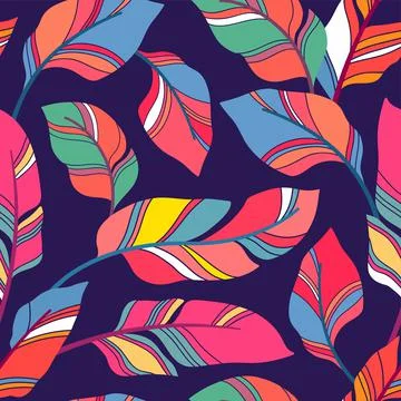 Seamless abstract leaves Stock-Illustration