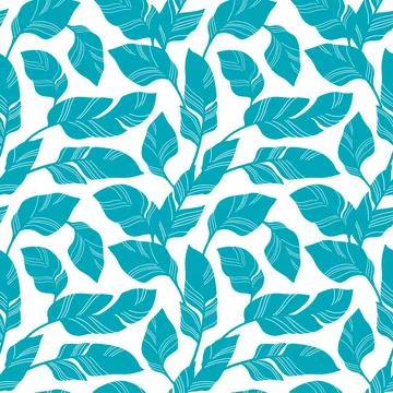 Seamless abstract leaves Stock Illustration