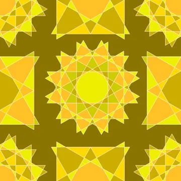 Seamless of abstract light brown and light orange figures and shapes Stock Illustration