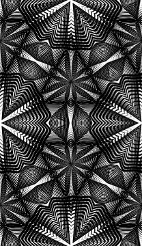 Seamless abstract line pattern in black Stock Illustration