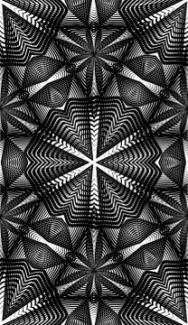Seamless abstract line pattern in black Stock Illustration