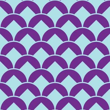 Seamless abstract linear fish scale texture. asian traditional ethnic illustr Stock Illustration