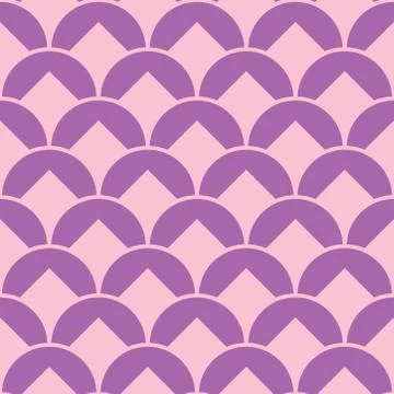 Seamless abstract linear fish scale texture. asian traditional ethnic illustr Stock Illustration