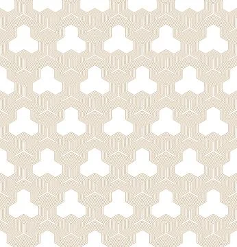 Seamless abstract linear geometric pattern .Brown color. Stock Illustration