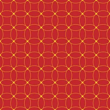 Seamless abstract linear grid indian art ornamental pattern. Stock Illustration