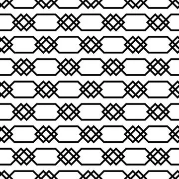 Seamless abstract linear grid indian, persian or moroccan art ornamental patt Stock Illustration
