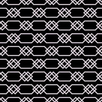 Seamless abstract linear grid indian, persian or moroccan art ornamental patt Stock Illustration