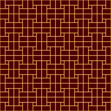 Seamless abstract linear grid indian, persian or moroccan art ornamental patt Stock Illustration