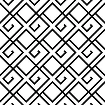 Seamless abstract linear grid indian, persian or moroccan art ornamental patt Stock Illustration