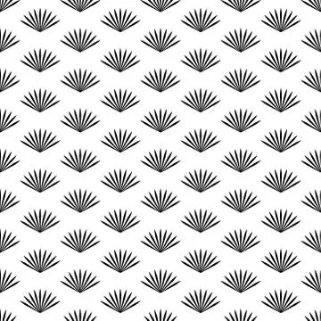 Seamless abstract linear pattern pattern. black and white illustration. 스톡 일러스트