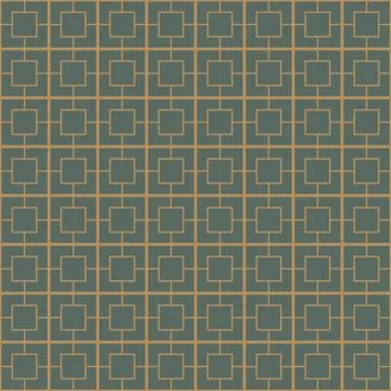 Seamless abstract linear square grid indian art ornamental pattern. Stock Illustration