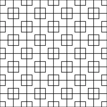 Seamless abstract linear square pattern. Stock Illustration