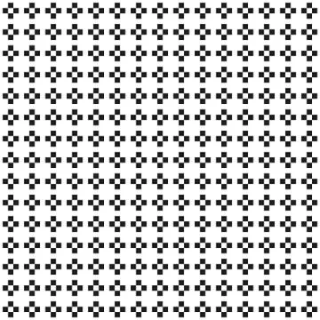 Seamless abstract monochrome plus or cross pattern with missing inner tile Stock Illustration