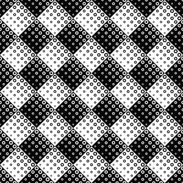 Seamless abstract monochrome ring pattern background design Stock Illustration