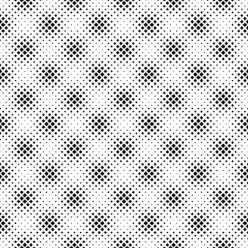 Seamless abstract monochrome rounded square pattern background Stock Illustration