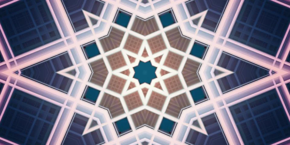 Seamless abstract mosaic pattern. Panoramic texture. Repeating pattern Foto stock