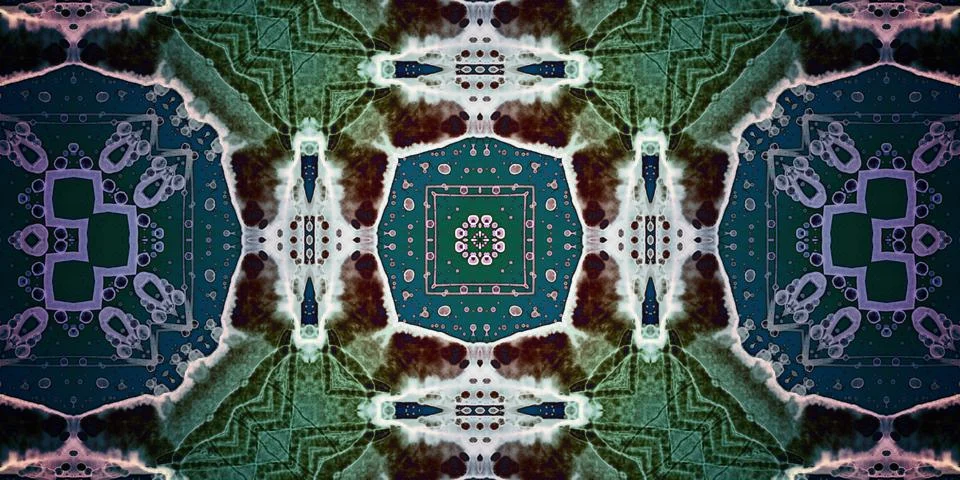 Seamless abstract mosaic pattern. Panoramic texture. Repeating pattern Foto stock