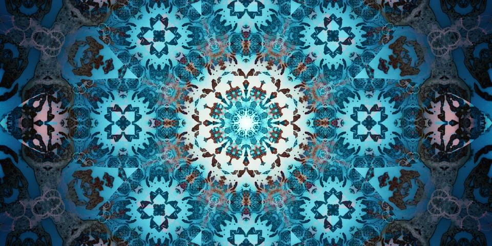 Seamless abstract mosaic pattern. Panoramic texture. Repeating pattern Foto stock