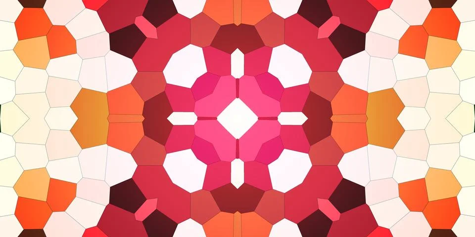 Seamless abstract mosaic pattern. Panoramic texture. Repeating pattern Stock Photos