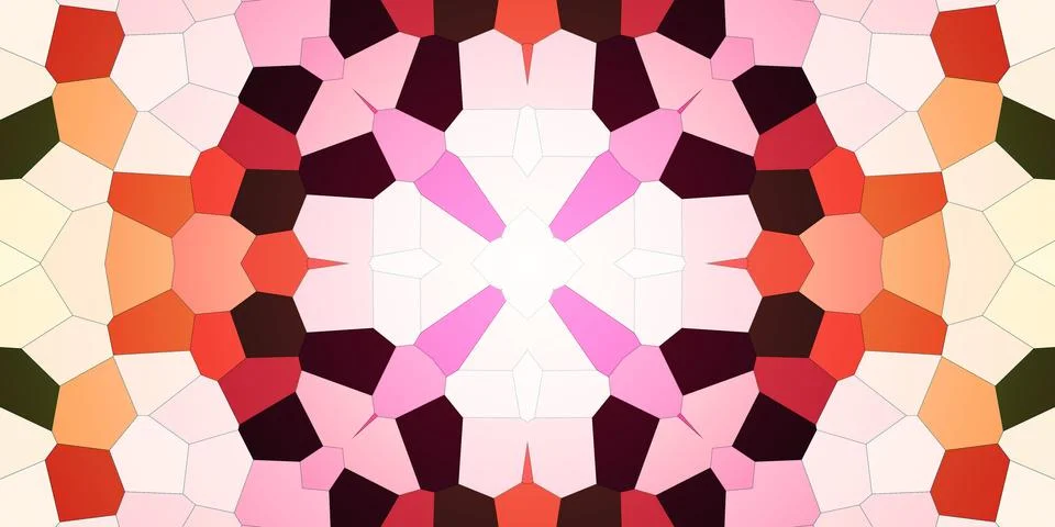 Seamless abstract mosaic pattern. Panoramic texture. Repeating pattern Stock Photos