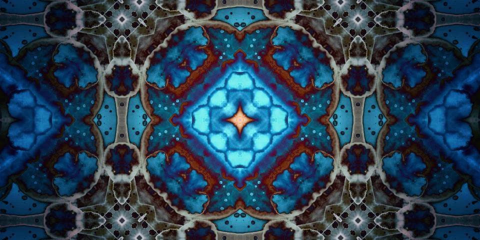 Seamless abstract mosaic pattern. Panoramic texture. Repeating pattern Foto stock