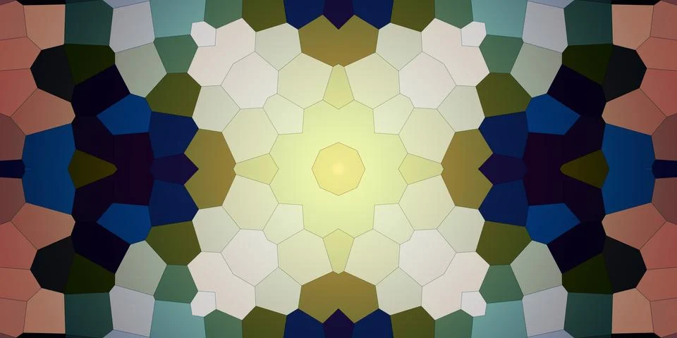 Seamless abstract mosaic pattern. Panoramic texture. Repeating pattern Stock Photos