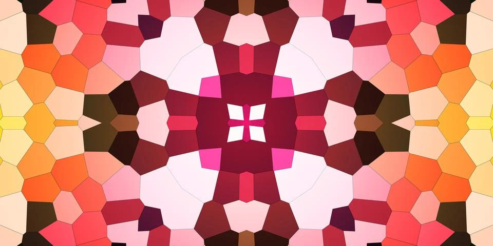 Seamless abstract mosaic pattern. Panoramic texture. Repeating pattern Foto stock