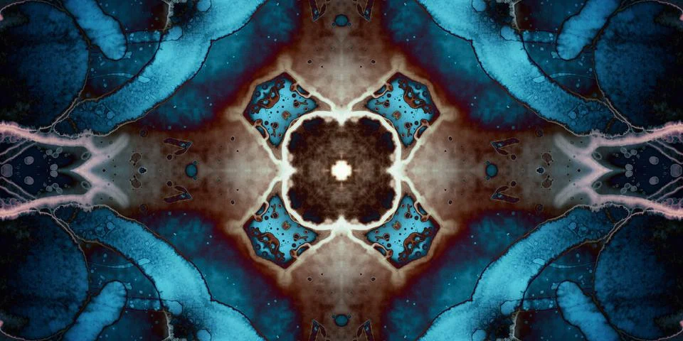Seamless abstract mosaic pattern. Panoramic texture. Repeating pattern Stock Photos