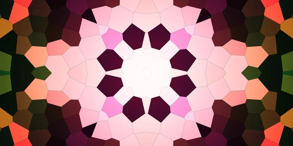 Seamless abstract mosaic pattern. Panoramic texture. Repeating pattern Stock Photos
