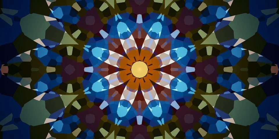 Seamless abstract mosaic pattern. Panoramic texture. Repeating pattern Foto stock