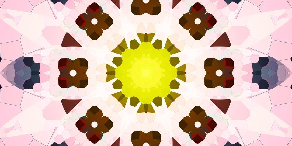 Seamless abstract mosaic pattern. Panoramic texture. Repeating pattern Foto stock