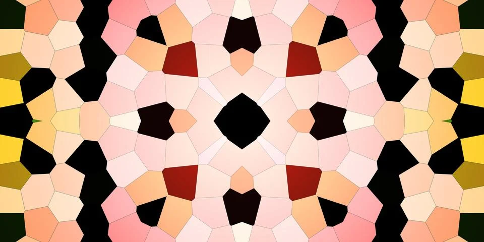 Seamless abstract mosaic pattern. Panoramic texture. Repeating pattern Stock Photos