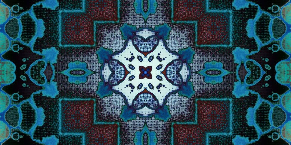 Seamless abstract mosaic pattern. Panoramic texture. Repeating pattern Stock Photos