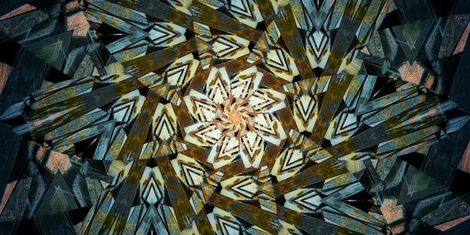 Seamless abstract mosaic pattern. Panoramic texture. Repeating pattern Stock Photos