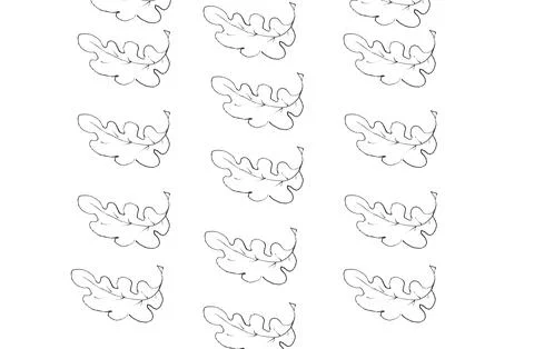 Seamless abstract oak leaf background. Stock Illustration