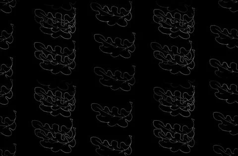 Seamless abstract oak leaf background. Stock Illustration