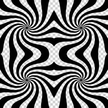 Seamless abstract optical pattern with concentric lines 스톡 일러스트